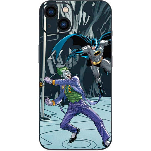 DC Comics The Joker vs Batman Art iPhone 14 Plus Skin